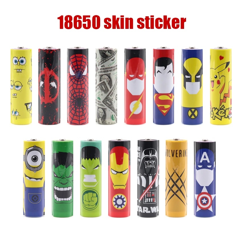 ⚡️GIÁ TỐT⚡️ Skin Cartoon - Miếng Dán Bọc Pin 18650 Cực Cool ⚡️GIÁ TỐT⚡️ Skin Cartoon - Miếng Dán Bọc Pin 18650 Cực Cool