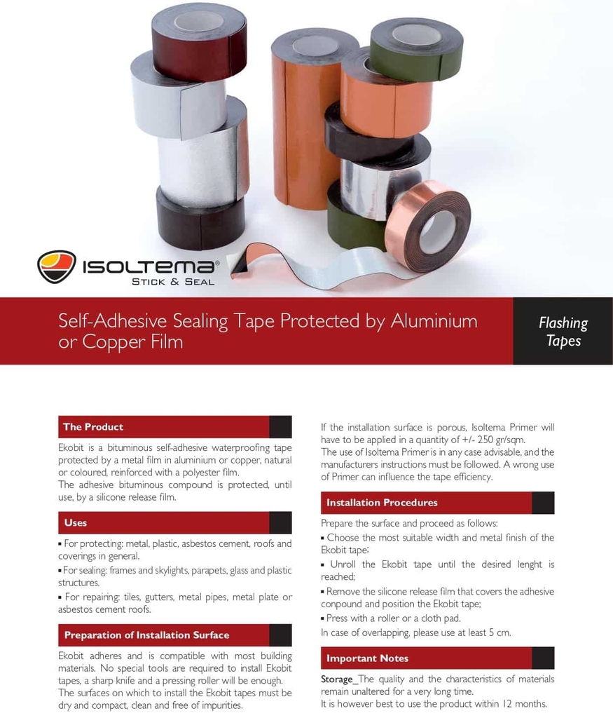 BĂNG KEO CHỐNG THẤM EKOBIT (ITALIA)