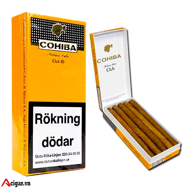 Xì Gà Cohiba Club 10 Chính Hãng Hộp 10 Điếu |Cigar Chính Hãng, Gía Rẻ,  Nhiều Khuyến Mại