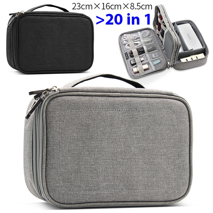 Túi đựng phụ kiện đa năng Baona BN-B004 đựng sạc dự phòng, sạc, cáp, chuột, USB, thẻ nhớ - Oz45