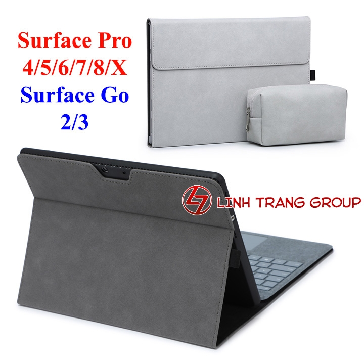 Ốp bảo vệ kèm túi phụ dành cho Surface Pro 4/5/6/7/8/X, Surface Go 2/3 - Oz170