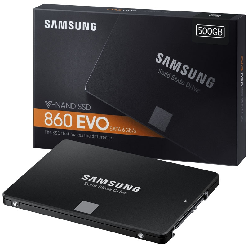 Kết quả hình ảnh cho Ssd 500g Samsung Evo 860