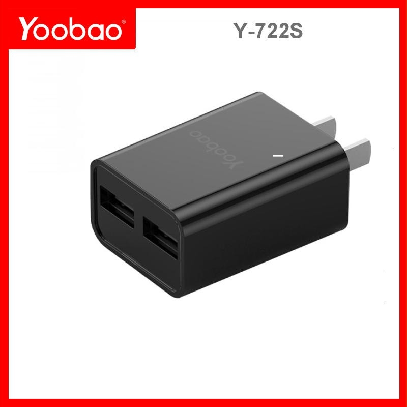 Củ sạc 2 cổng USB Yoobao 722S Dòng 2.1A - Hàng chính hãng - Bảo hành 12 tháng 1 đổi