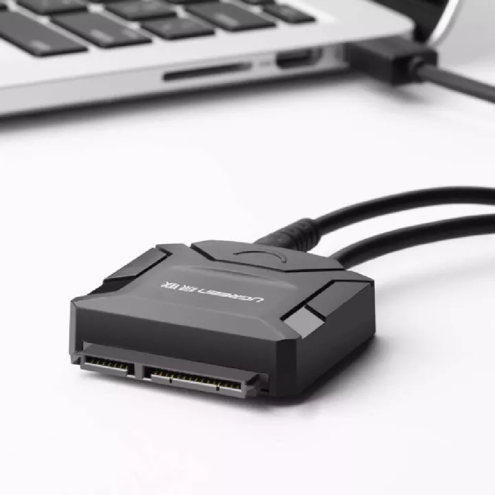 Dây chuyển đổi USB 3.0 sang SATA kèm dây nguồn 12V2A dài 25-50CM UGREEN CR108 ( 20231 ) 20611 20636 - 20953