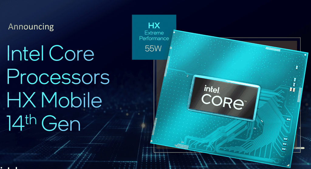 Intel Core HX-Series Gen 14th mới ra mắt tại sự kiện CES 2024