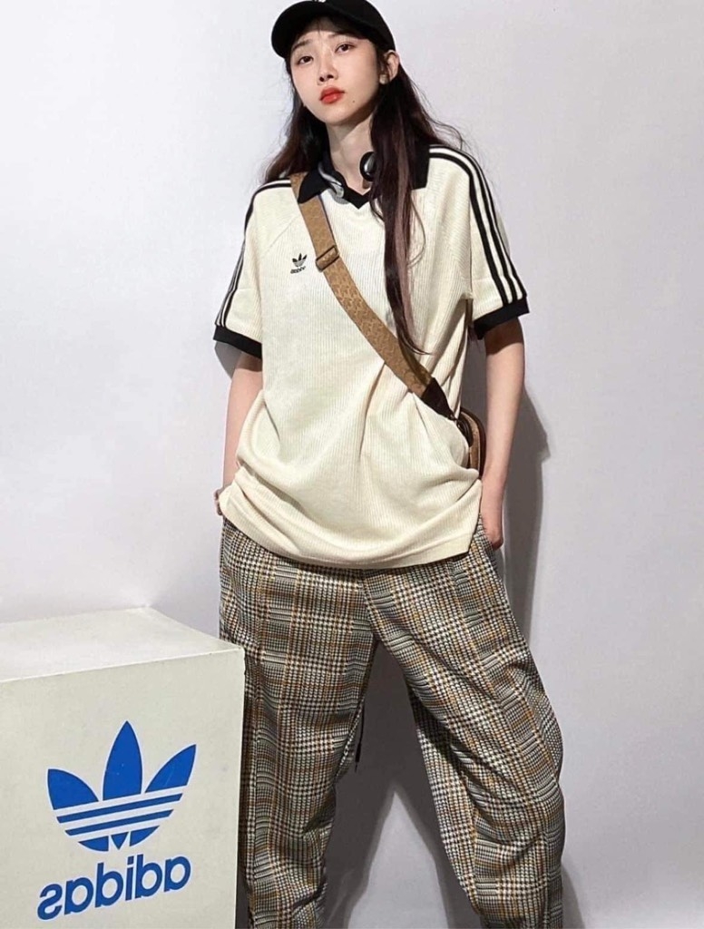 Adidas Adicolor Classics Waffle Polo Shirt - Beige - HA9311