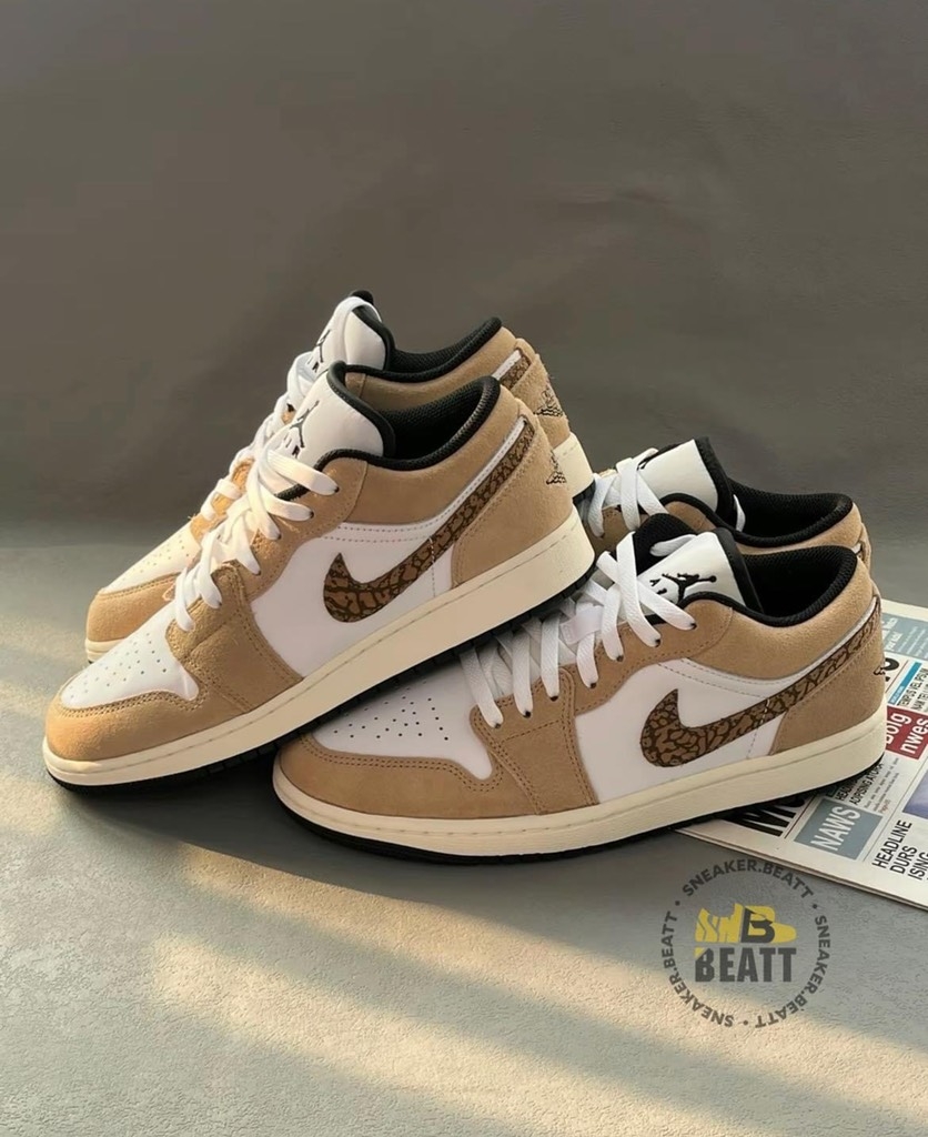 Jordan 1 Low Brown Elephent
