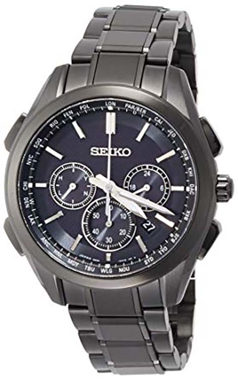 ĐỒNG HỒ NAM SEIKO BRIGHTZ PIN NĂNG LƯỢNG MẶT TRỜI DÂY TITAN SAGA201 Long  Bach đồng hồ sang trọng