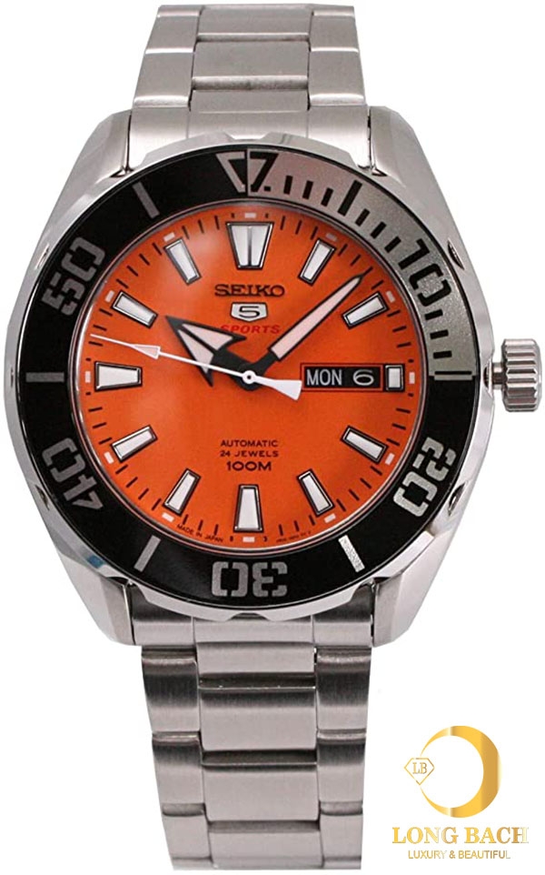 ĐỒNG HỒ NAM SEIKO 5 SPORTS SRPC55J1 TỰ ĐỘNG LÊN DÂY CÓT Long Bach đồng hồ  sang trọng