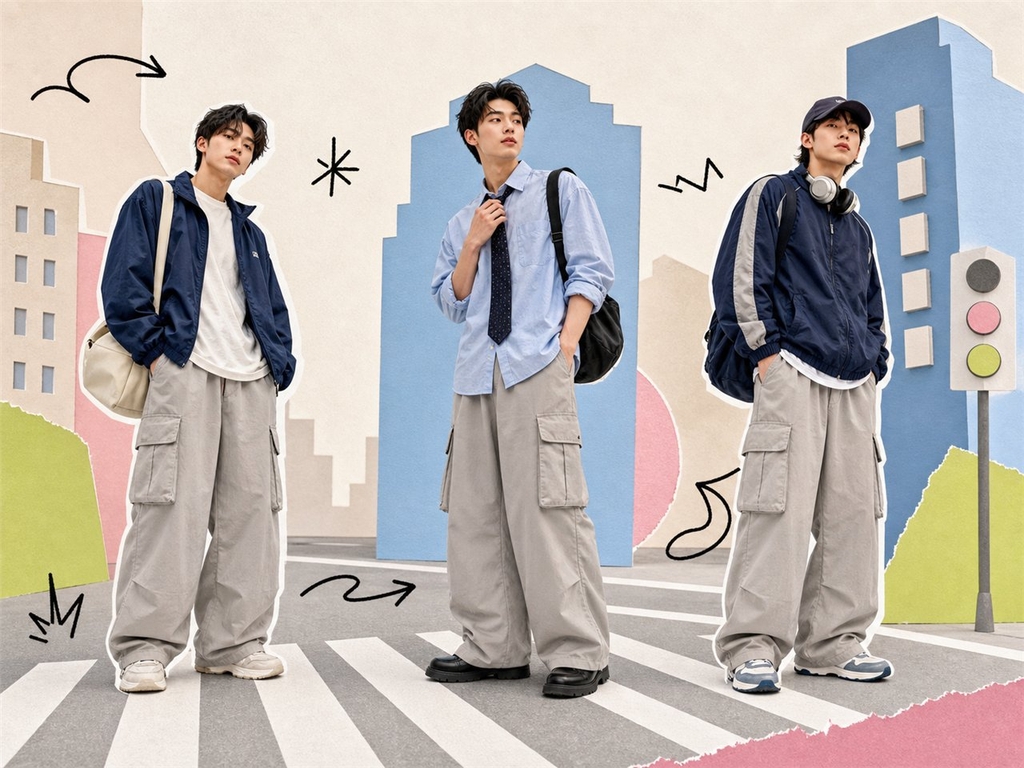 Baggy cargo mặc với áo gì? 6 công thức cân bằng phom dáng