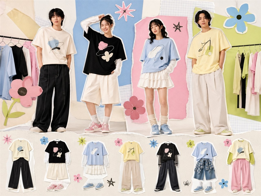 7 cách phối áo boxy T-shirt để mặc cả tuần không nhàm