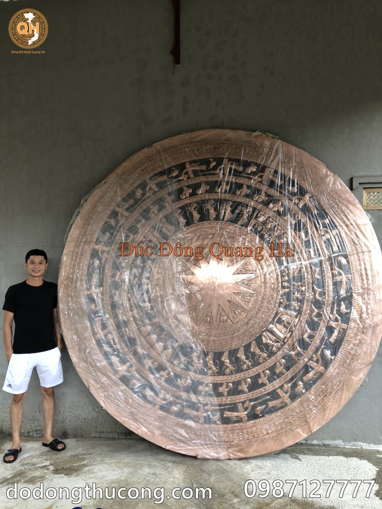 MẶT TRỐNG ĐỒNG ĐỎ GÒ ĐƯỜNG KÍNH 3M