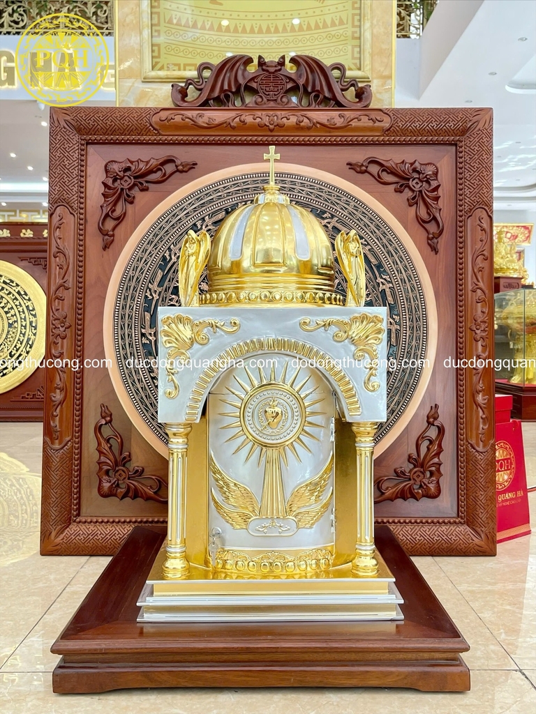 TOÀ CÔNG GIÁO CAO 81cm DÁT VÀNG, DÁT BẠC