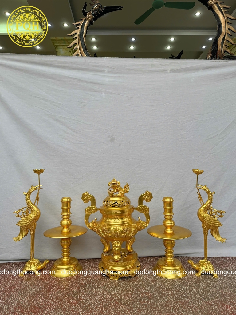 Ngũ sự 60 dát vàng 9999