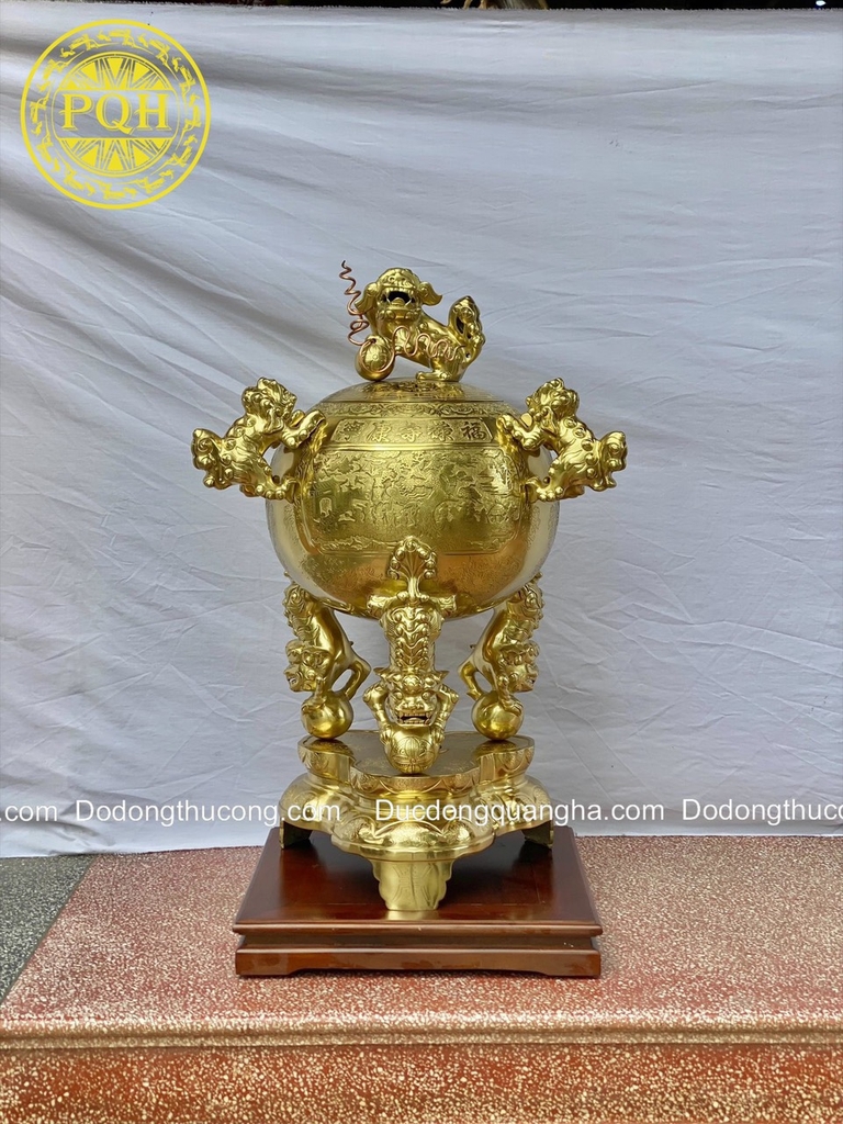 ĐỈNH ĐỒNG CATTUT CAO 90CM