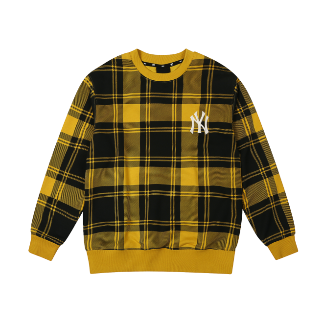 MLB Áo Sweater Caro Yellow