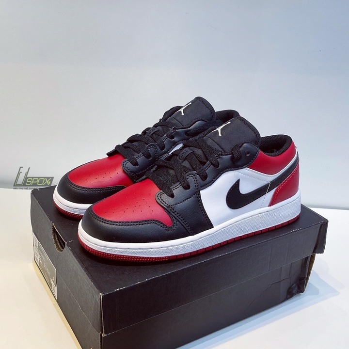 Giày Nike Air Jordan 1 Low Bred Toe – Uspox - Siêu thị giày thể thao chính hãng Giày Nike Air Jordan 1 Low Bred Toe – Uspox - Siêu Thị Giày Thể Thao Chính Hãng