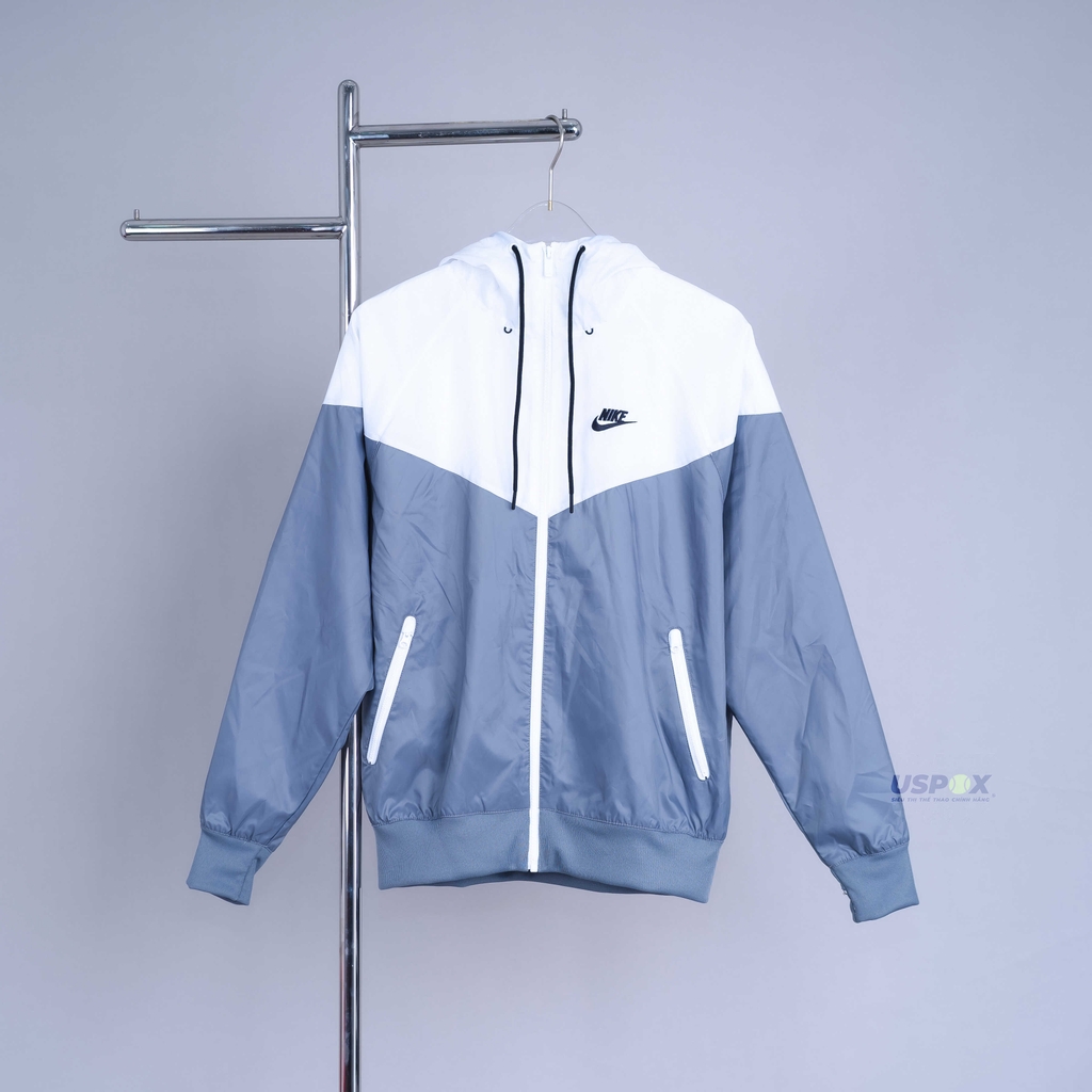 Áo gió Nike Windrunner Gray White (form Á)