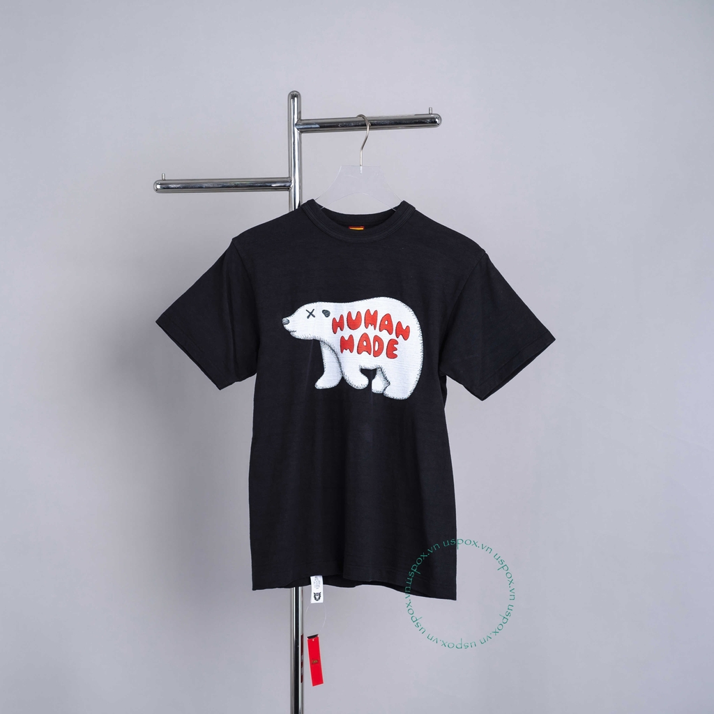 S HUMAN MADE T-SHIRT KAWS #2BLACK カウズ - Tシャツ