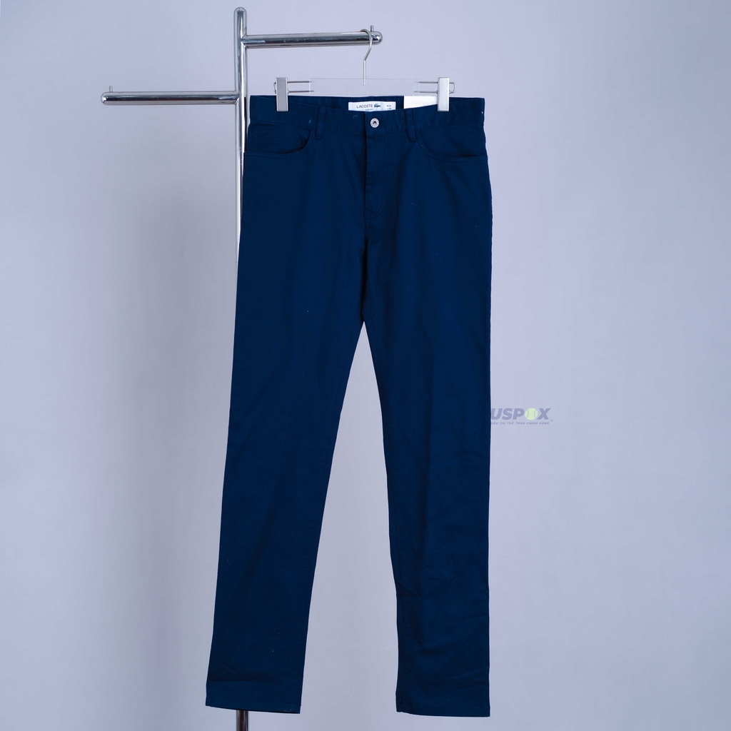 Lacoste Quần Slim-Fit Cotton Navy