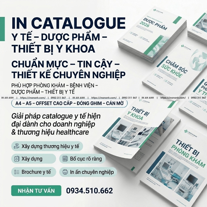 In Catalogue Y Tế, Dược Phẩm, Thiết Bị Y Khoa - Chuẩn Mực, Tin Cậy