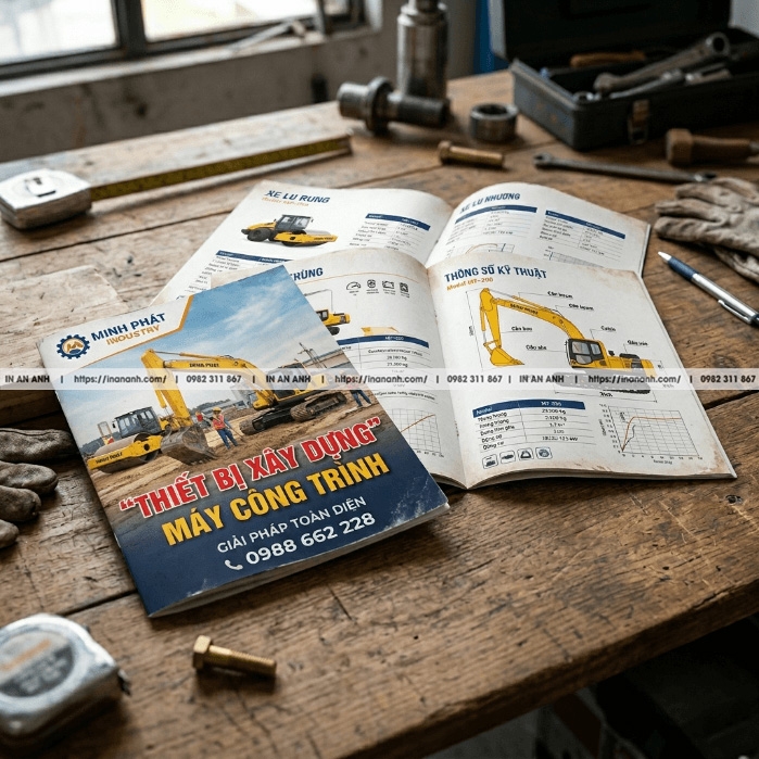 In Catalogue Cơ Khí, Công Nghiệp - Rõ Ràng, Bền, Đầy Đủ Thông Số Kỹ Thuật