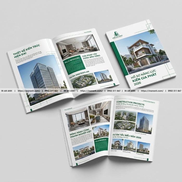 In Catalogue Kiến Trúc, Xây Dựng, Dự Án - Chuyên Nghiệp, Đầy Đủ Thông Số