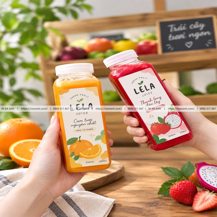 Tem decal giấy cán màng