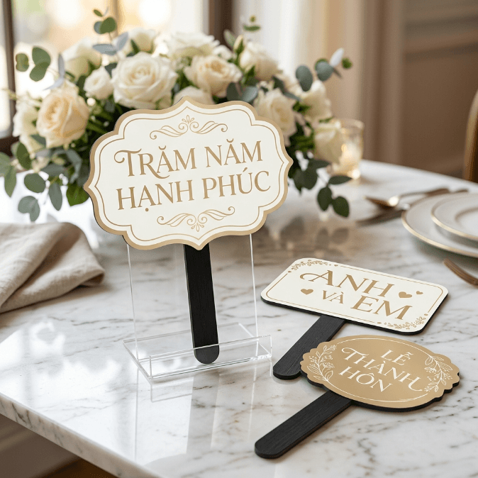 Làm Hashtag Cầm Tay (Photo Prop) - Lấy Nhanh, Thiết Kế Đẹp Cho Sự Kiện, Đám Cưới