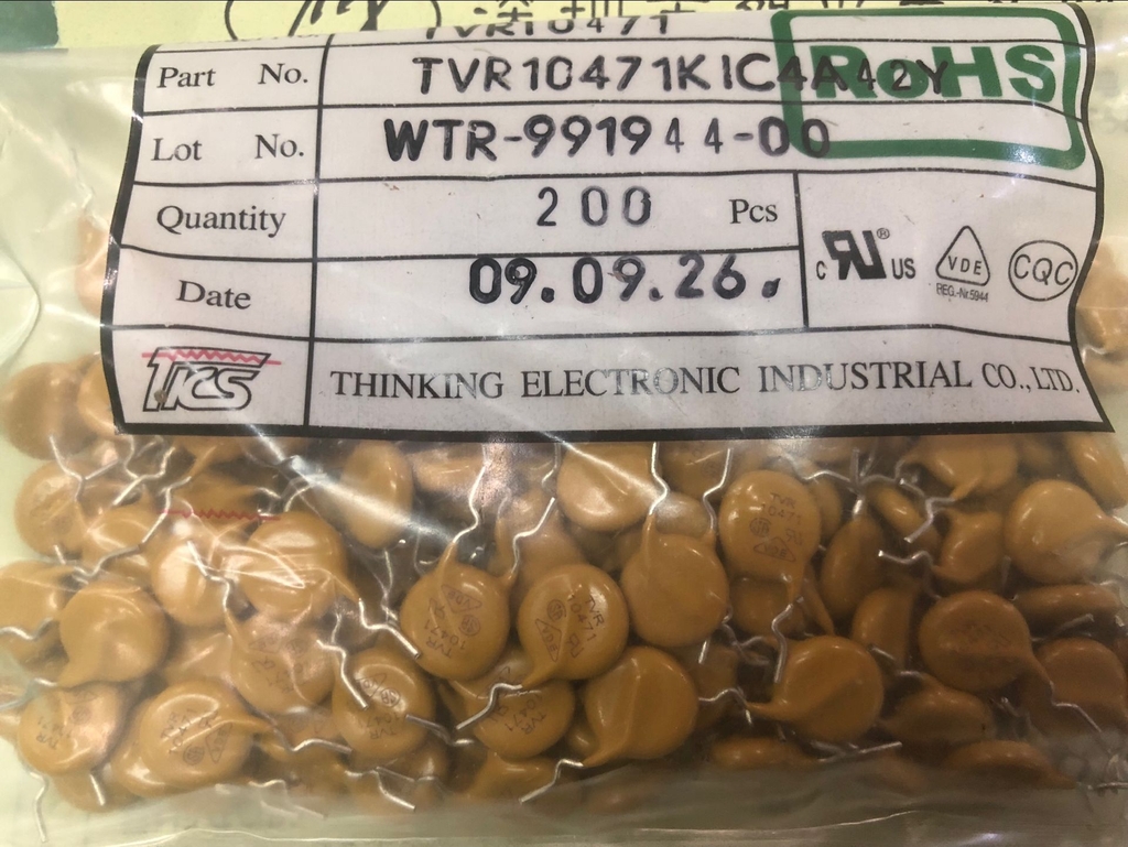 Varistor TVR10471 10D471 10K471 10 471 470V RK154 Cửa hàng thiết bị