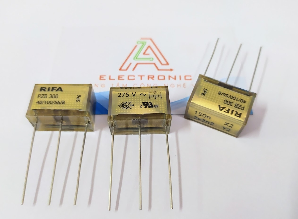 Lot Condensateurs RIFA PZB 0.15µF + 2x 2.2nF Y2 - Pour électronique, Sécurité X2/Y2