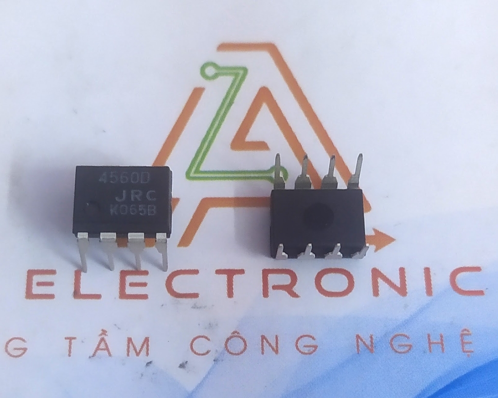 5PCS NJM4560D JRC4560D 4560D DIP8 IC – JRC Dual Operational Amplifier (New, Bulk Pack)