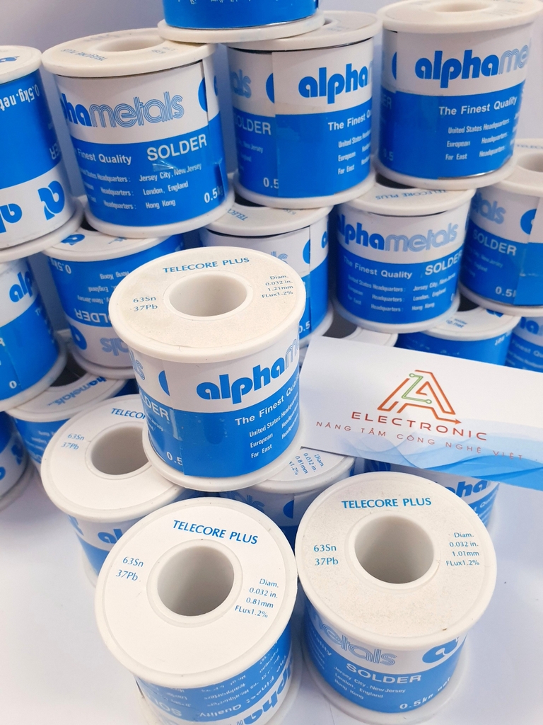 Thiếc hàn Alpha Telecore Plus 63/37 63Sn 37Pb sợi 1mm 450g TU1 | Cửa ...