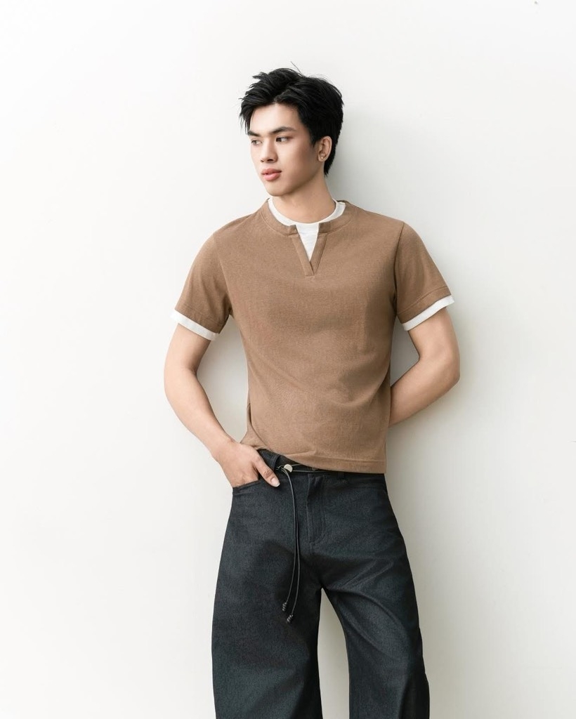 Stack V-Neck T-Shirt