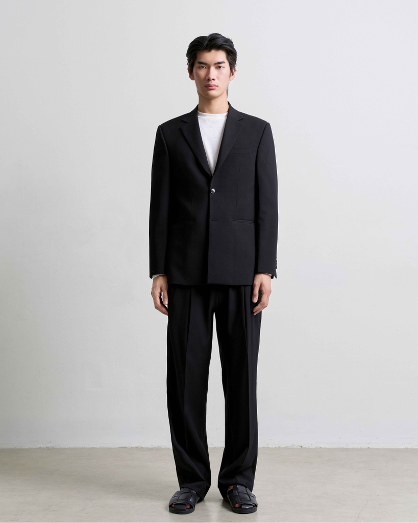 Kai Back-Vent Buttoned Jacket