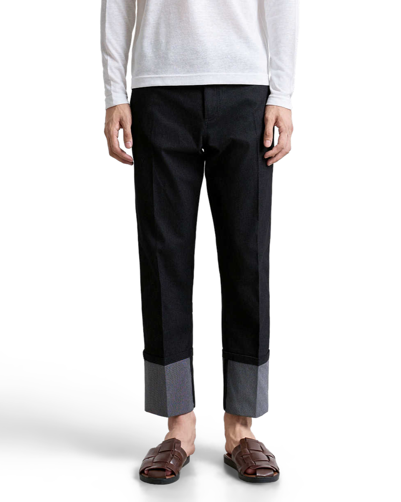 Yan Cuffed Pleated Trousers