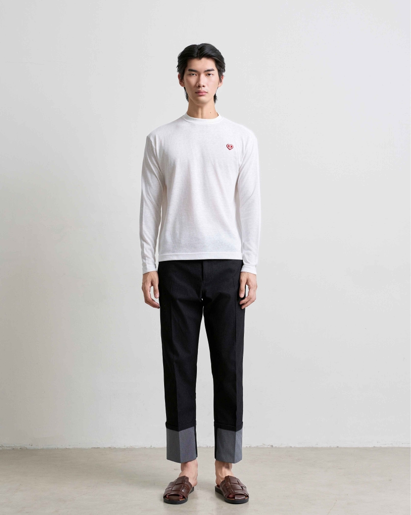 S2 Long-Sleeve Textured Ribbed T-Shirt