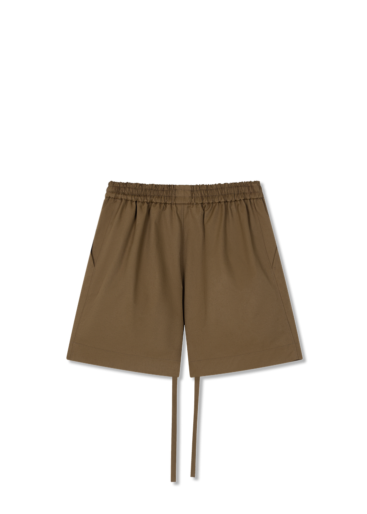 Tan Drawstring Shorts
