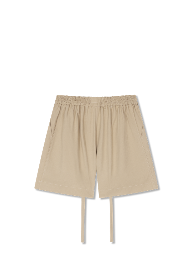 Tan Drawstring Shorts