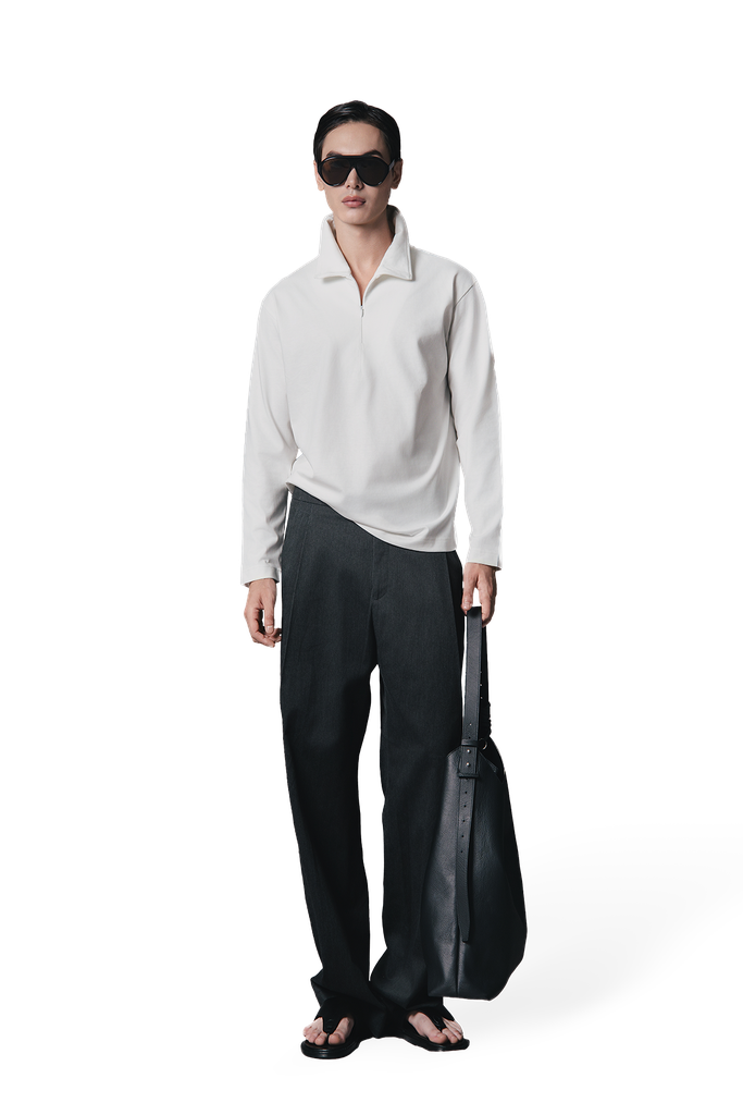 Jib Long-Sleeve Zip-neck Tee