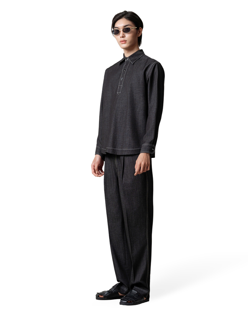 Rise Denim Set Shirt