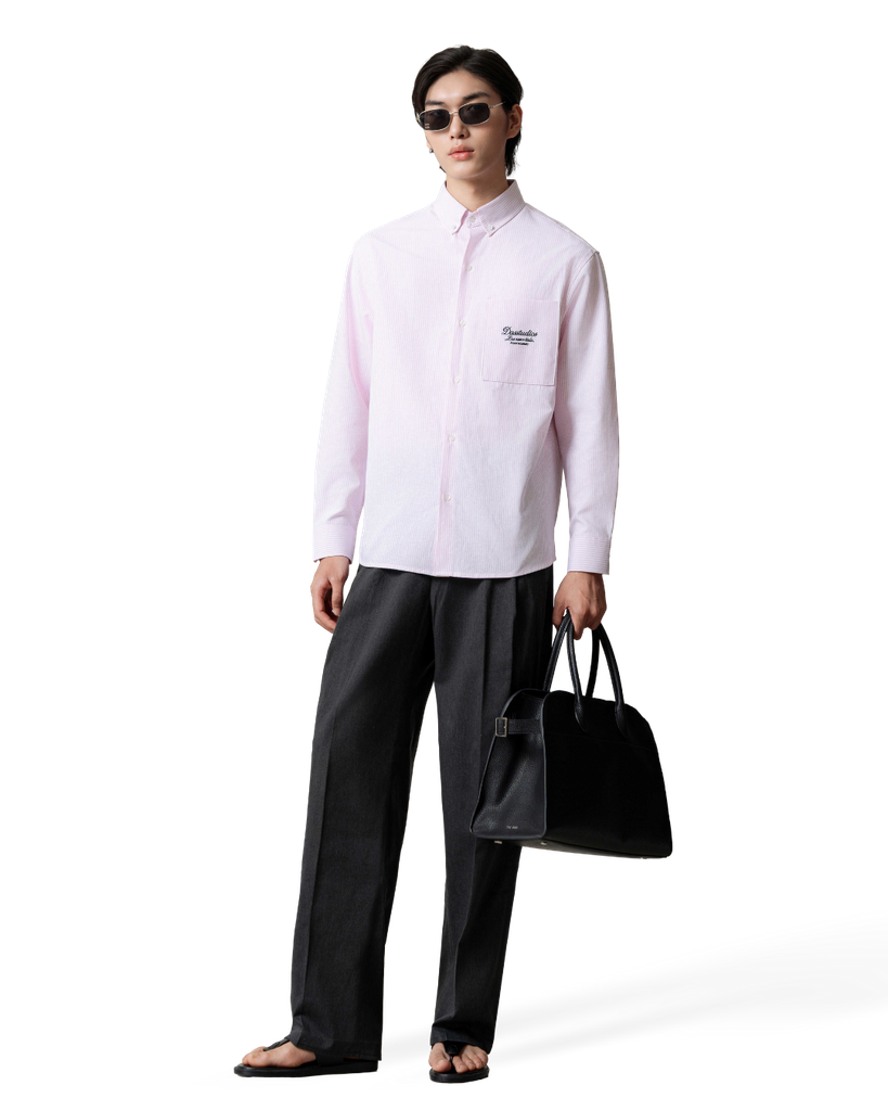 Thiin Embroidered Letter Pattern Shirt