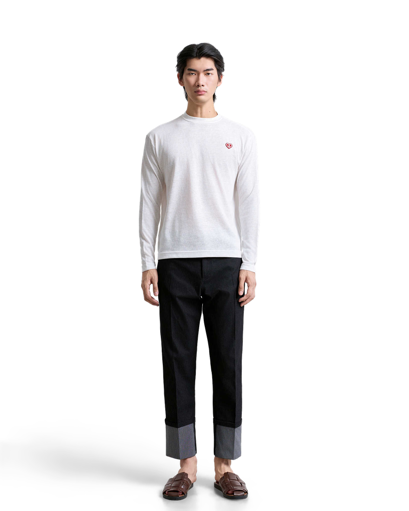 S2 Long-Sleeve Textured Ribbed T-Shirt