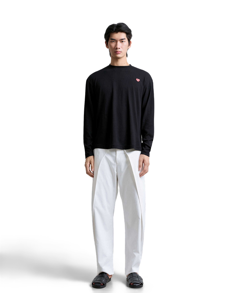 S2 Long-Sleeve Textured Ribbed T-Shirt
