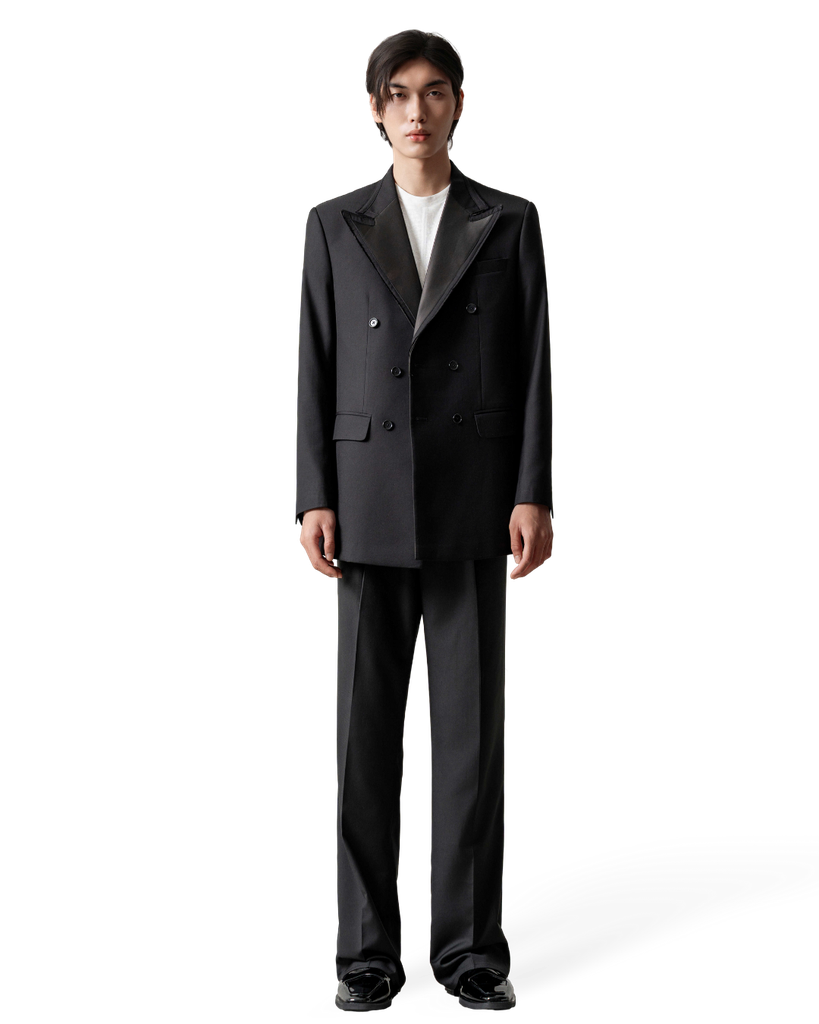 Ylas Fringed Silk Lapel Jacket