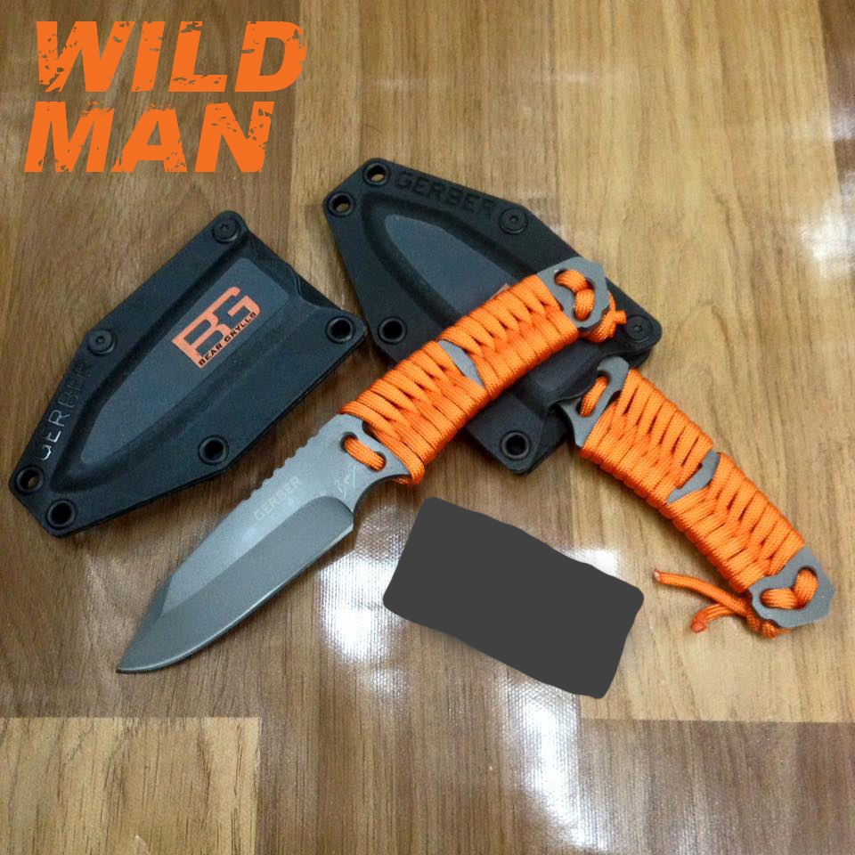 Dao Gerber Bear Grylls Paracord Fixed Blade Knife Wildman Đồ du lịch
