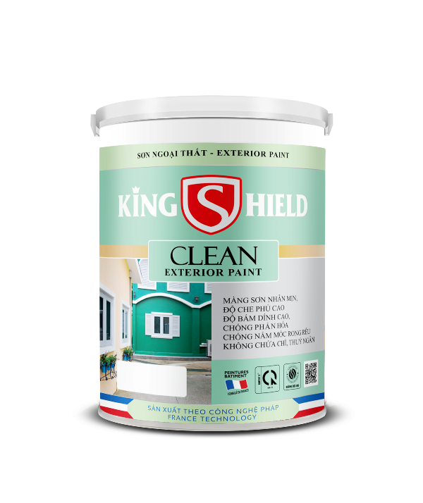 Sơn ngoại thất KINGSHIELD CLEAN 18L - Lau chùi hiệu quả