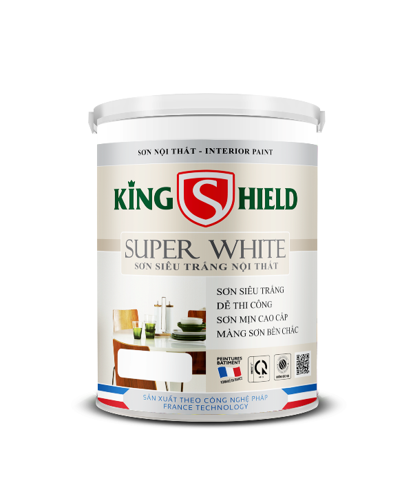 Sơn nội thất siêu trắng KINGSHIELD SUPER WHITE 18L