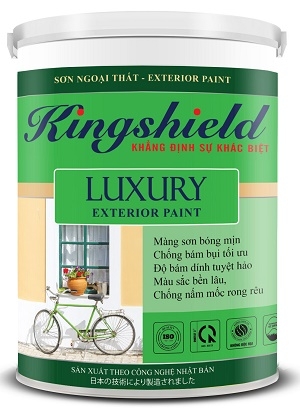 Sơn ngoại thất KINGSHIELD LUXURY 18L - Bề mặt bóng