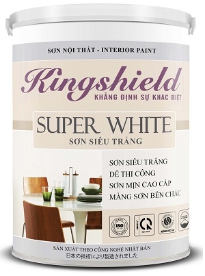 Sơn nội thất siêu trắng KINGSHIELD SUPER WHITE 18L